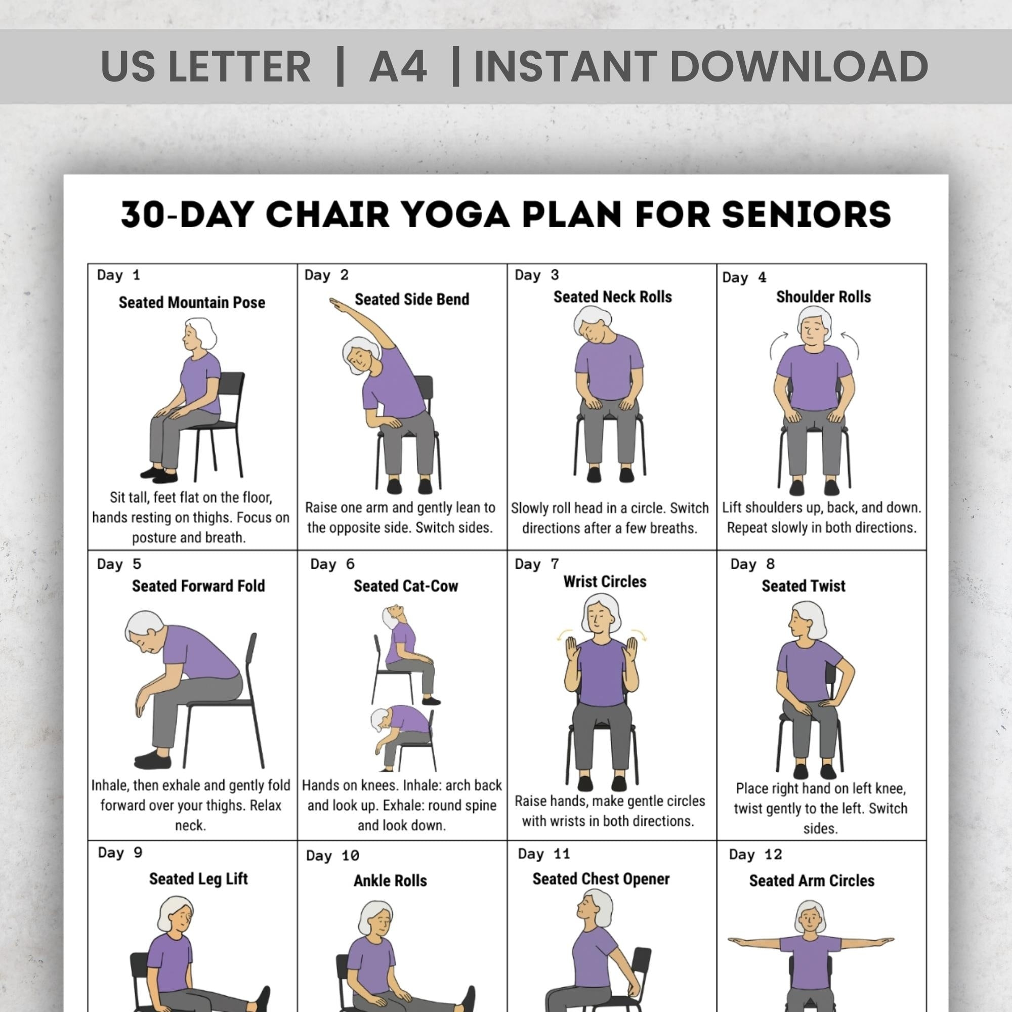 printable chair yoga