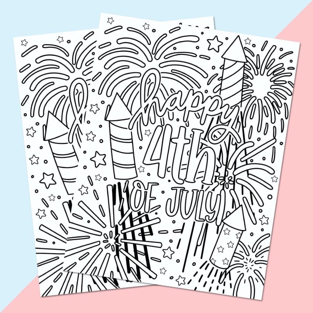 4th of july coloring pages