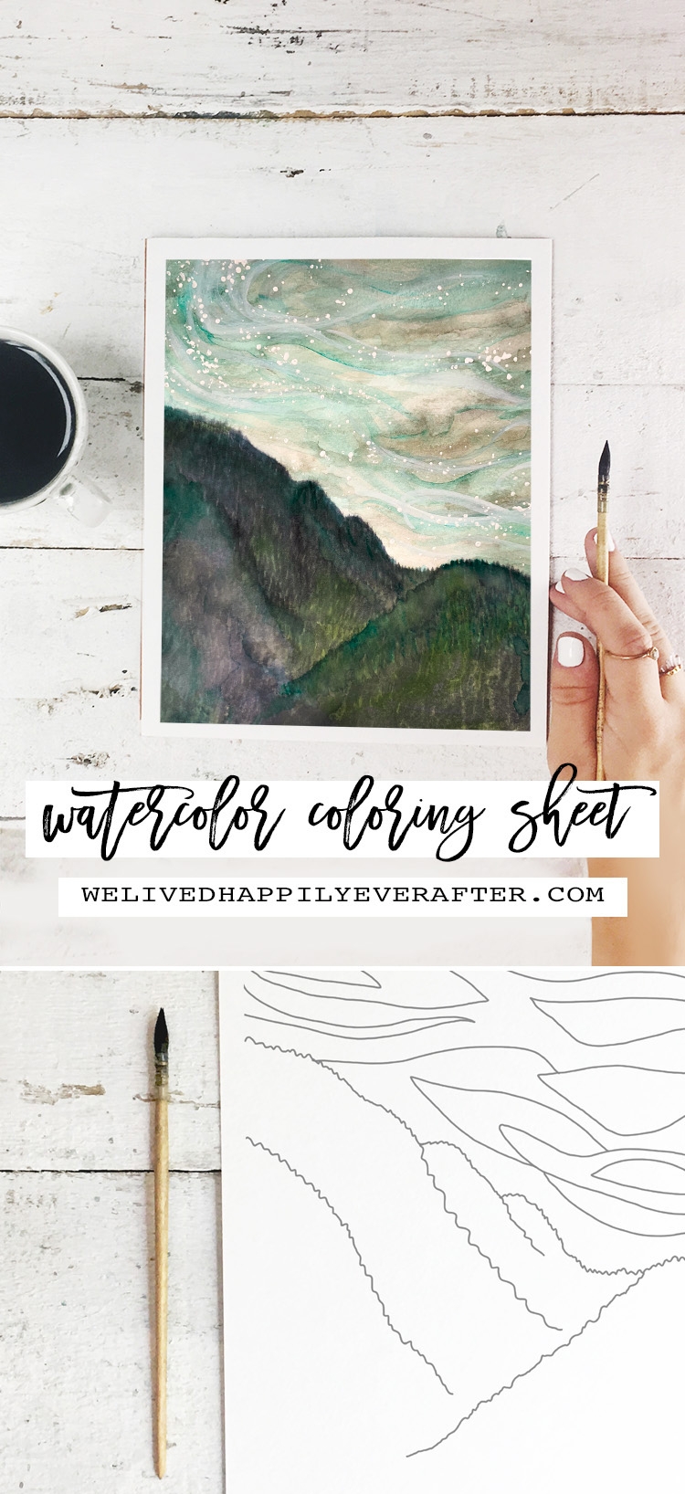 free printable watercolor templates