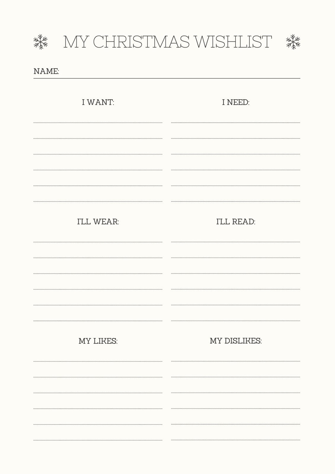 Free And Customizable Holiday Wishlist Templates Canva
