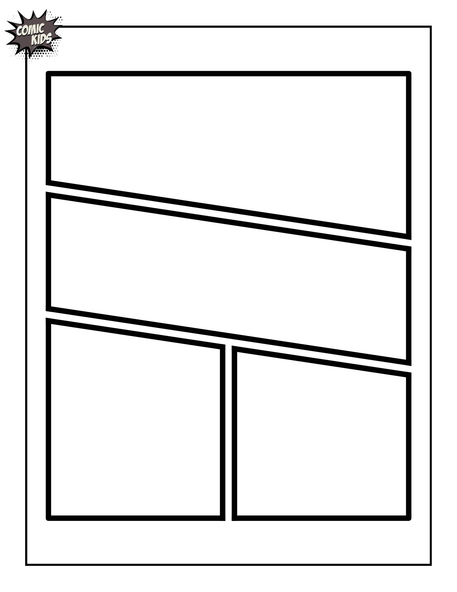 Free Blank Comic Pages And Comic Bubble Ideas To Create Your Own Comic Strips And Graphic Novels Comic Kids