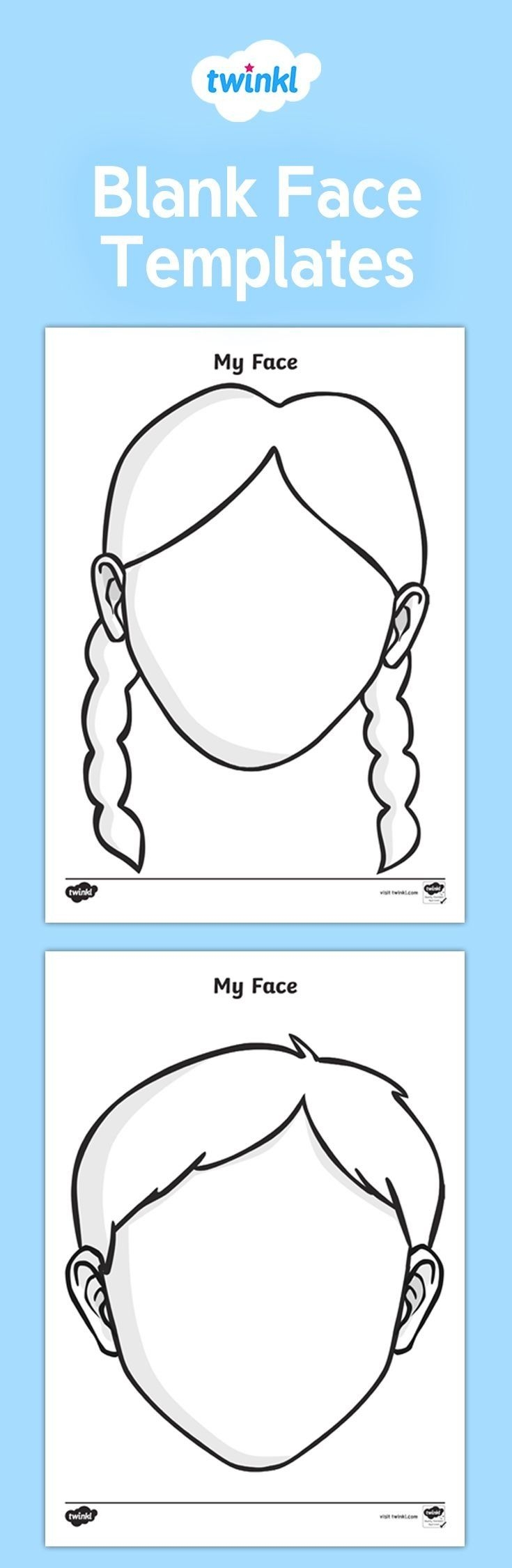 face printable template