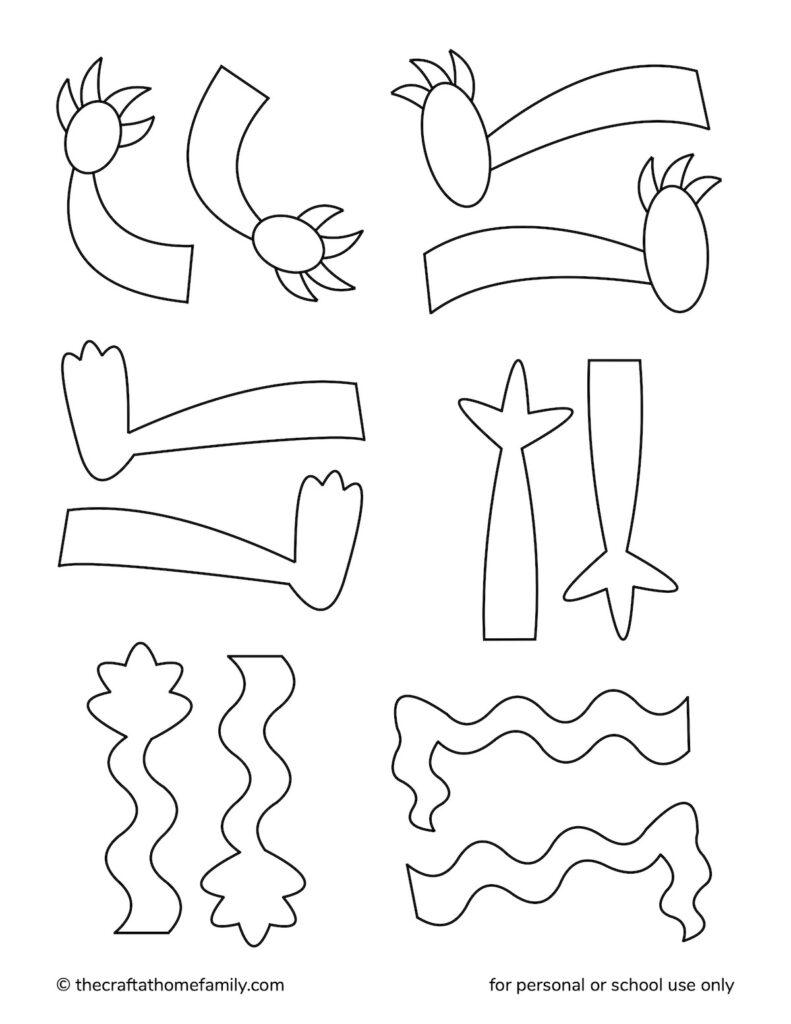 monster template printable