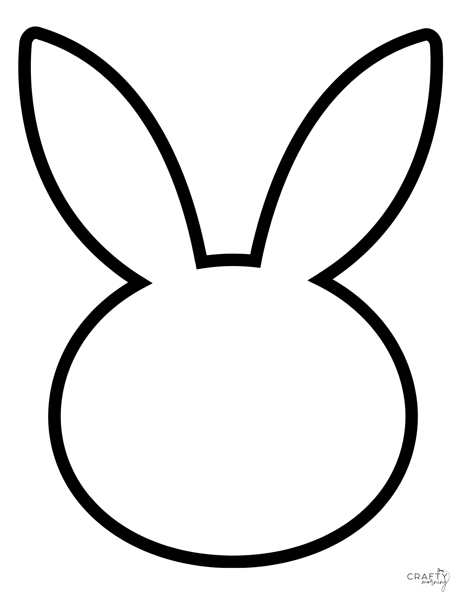 printable bunny face template