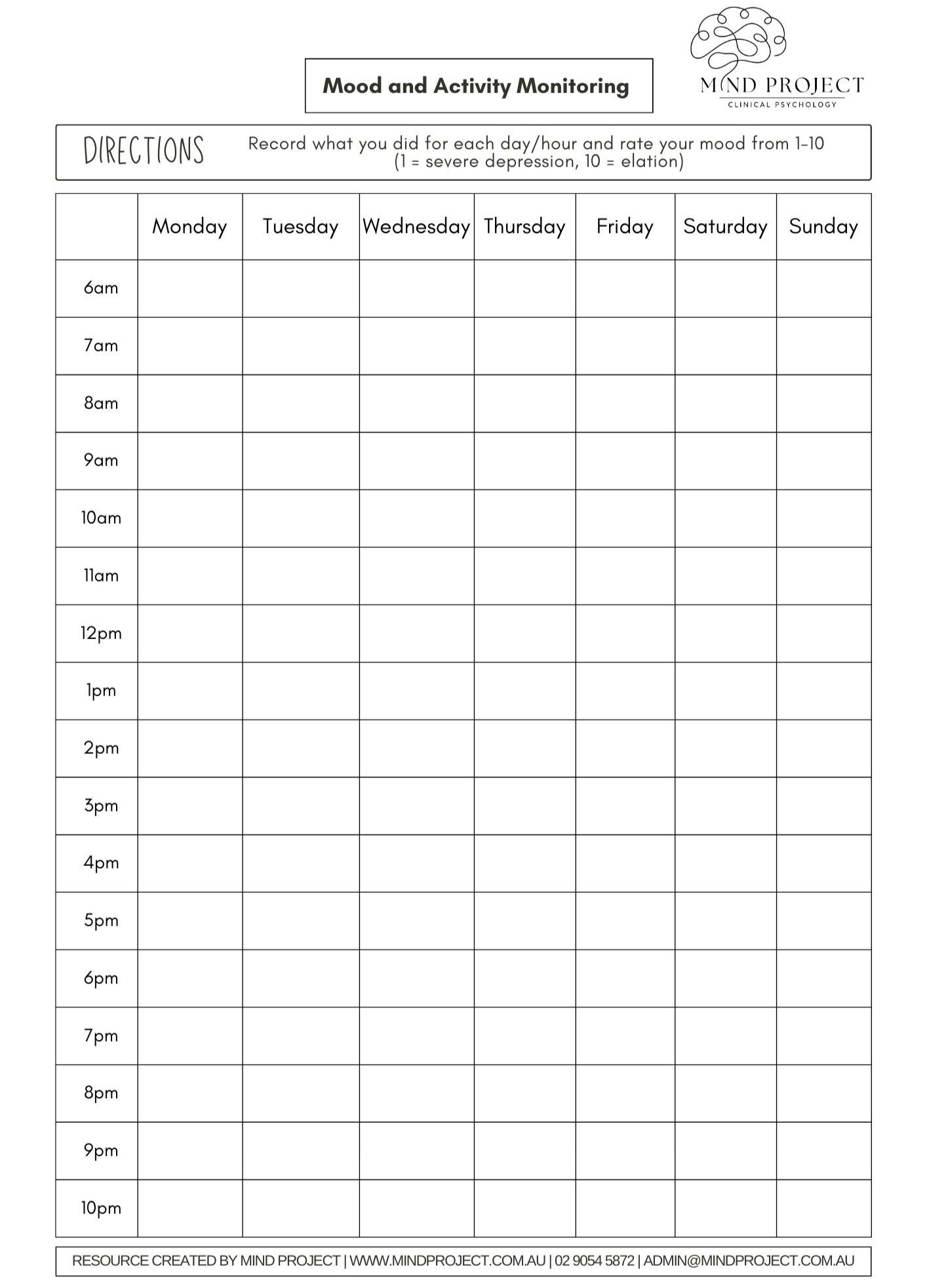 printable cbt worksheets pdf