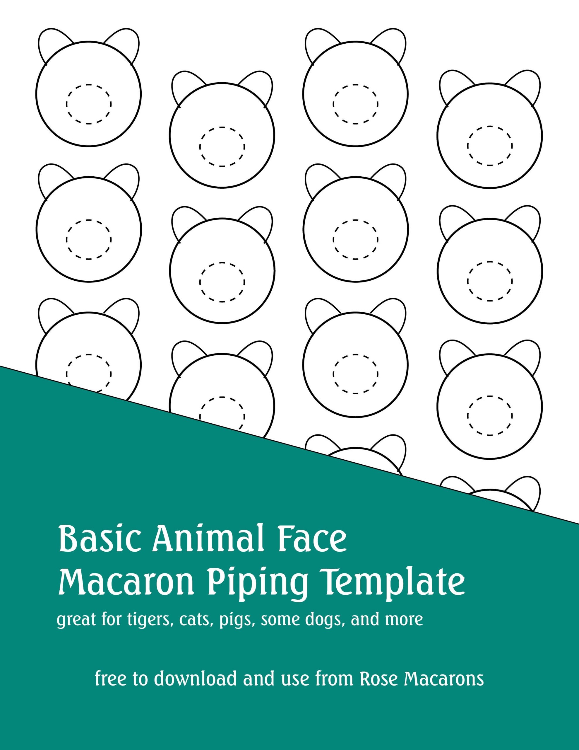 printable macaron template