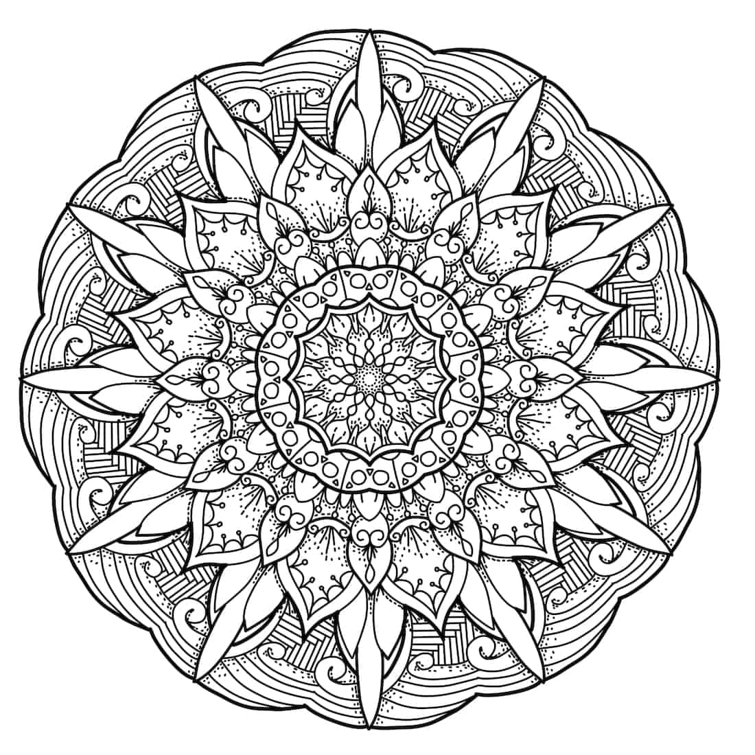 printable mandala coloring sheets