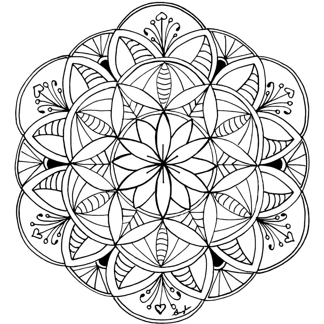 Free Coloring Pages For You To Print Monday Mandala