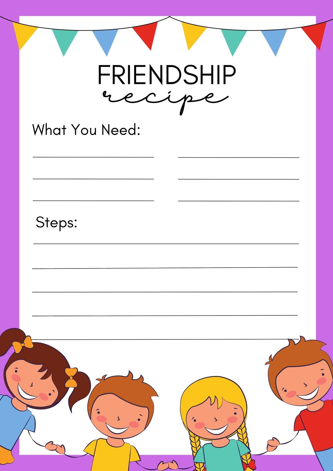 printable friendship worksheets pdf