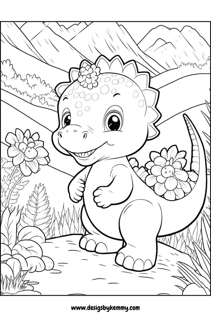 coloring sheets of dinosaurs