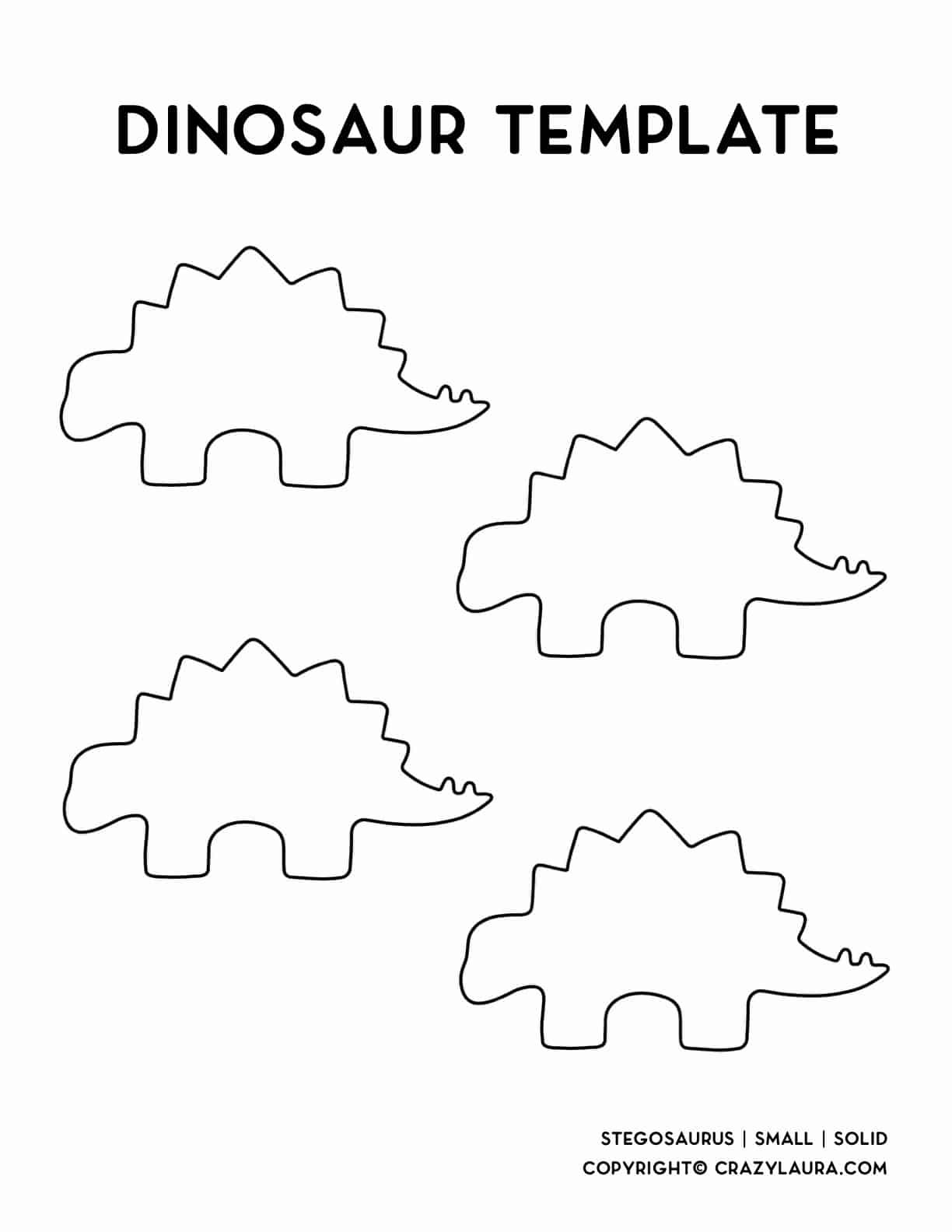 Free Dinosaur Template Printable Stencil For 2026 Crazy Laura