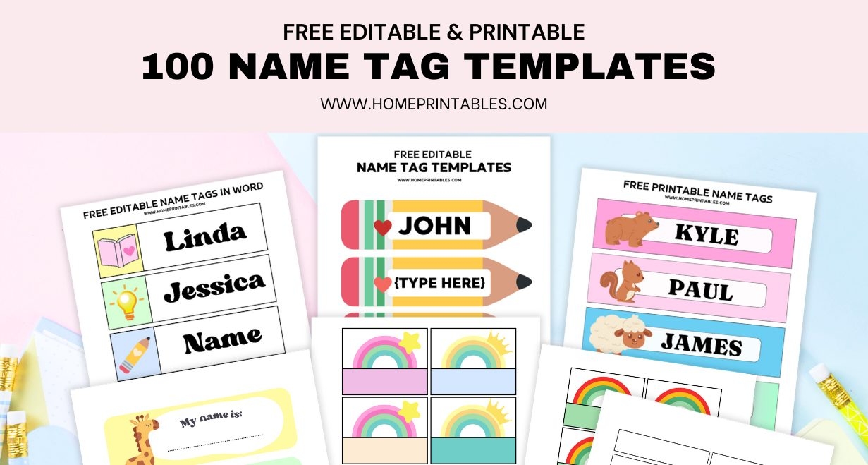 editable printable name tag template