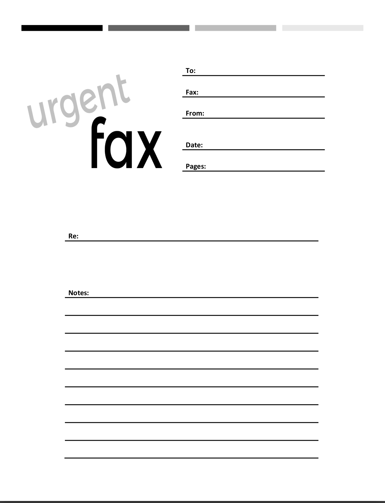 printable pdf printable fax cover sheet
