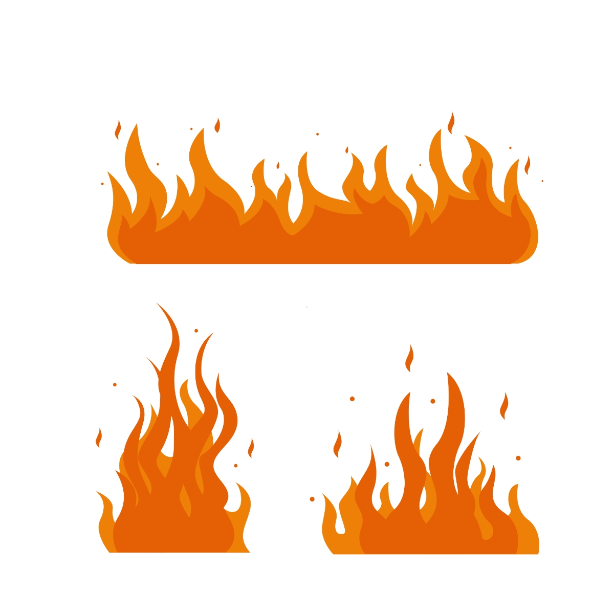 flame template printable