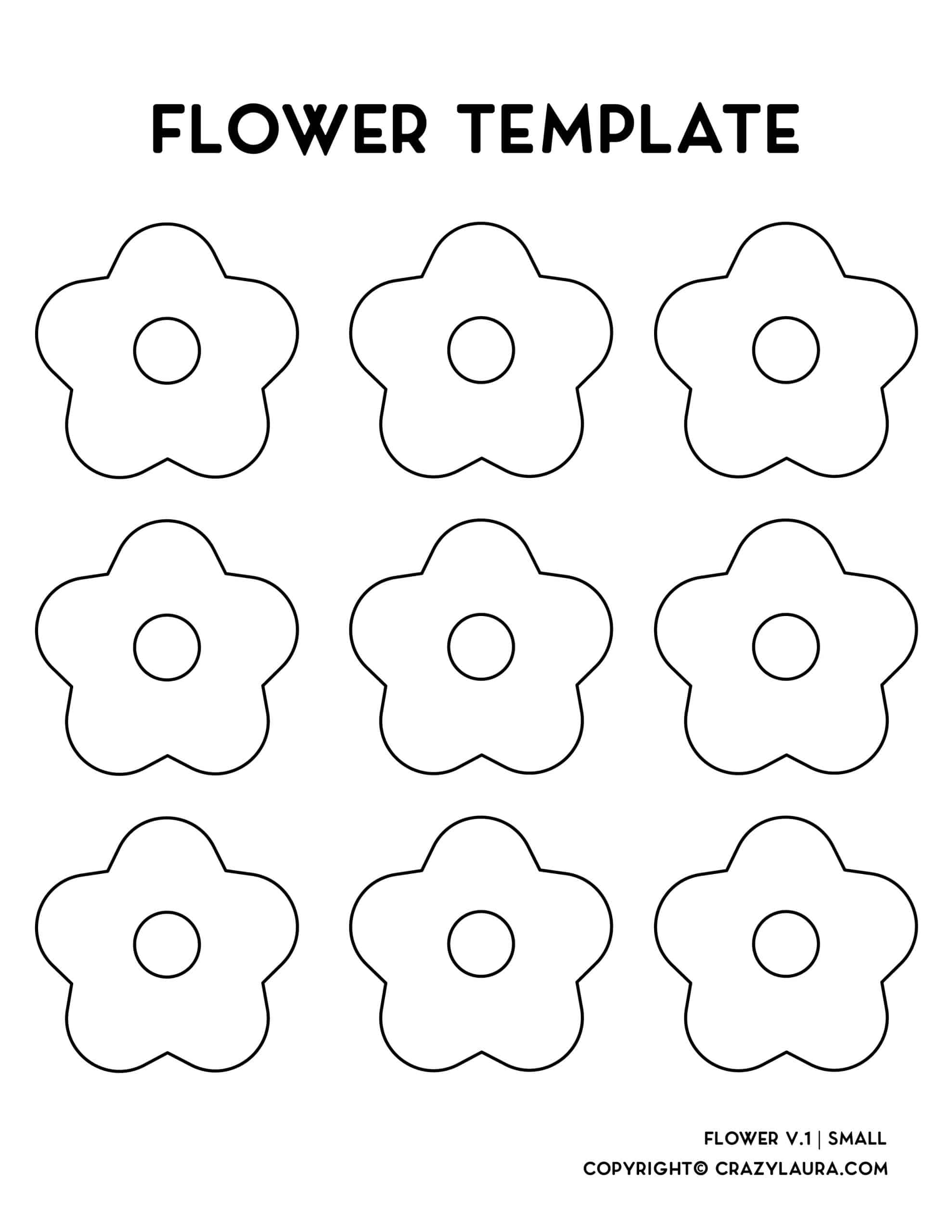 printable flower templates