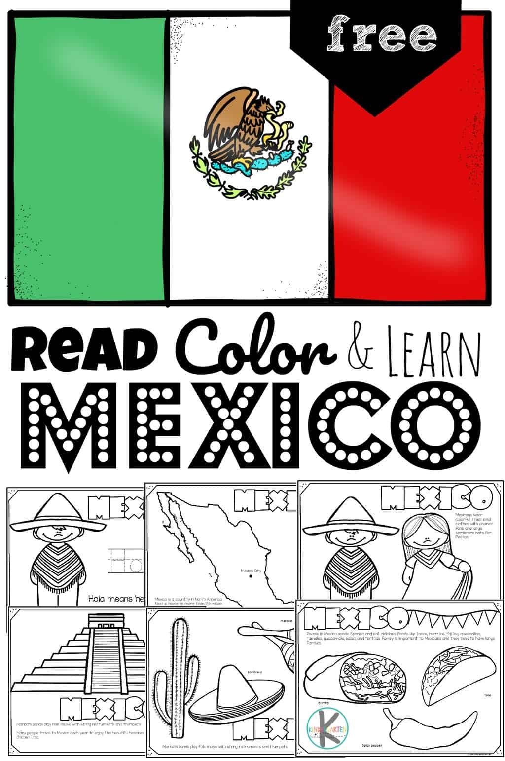 flag mexico printable