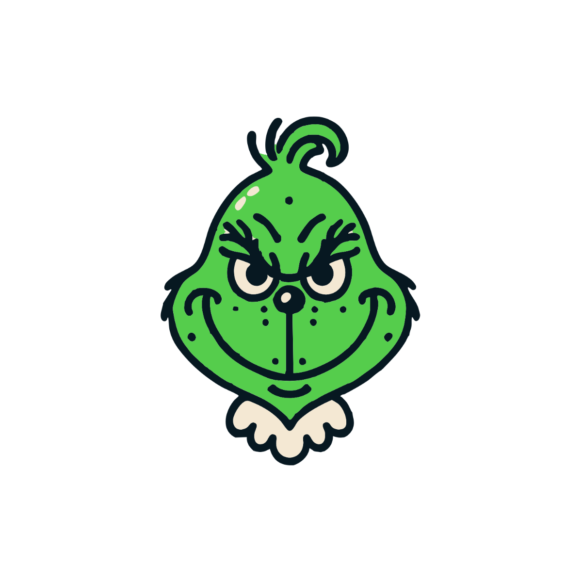 free printable grinch face template