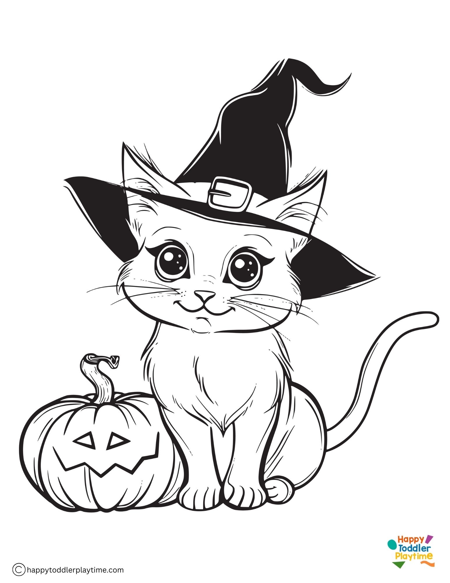 halloween coloring pages cat