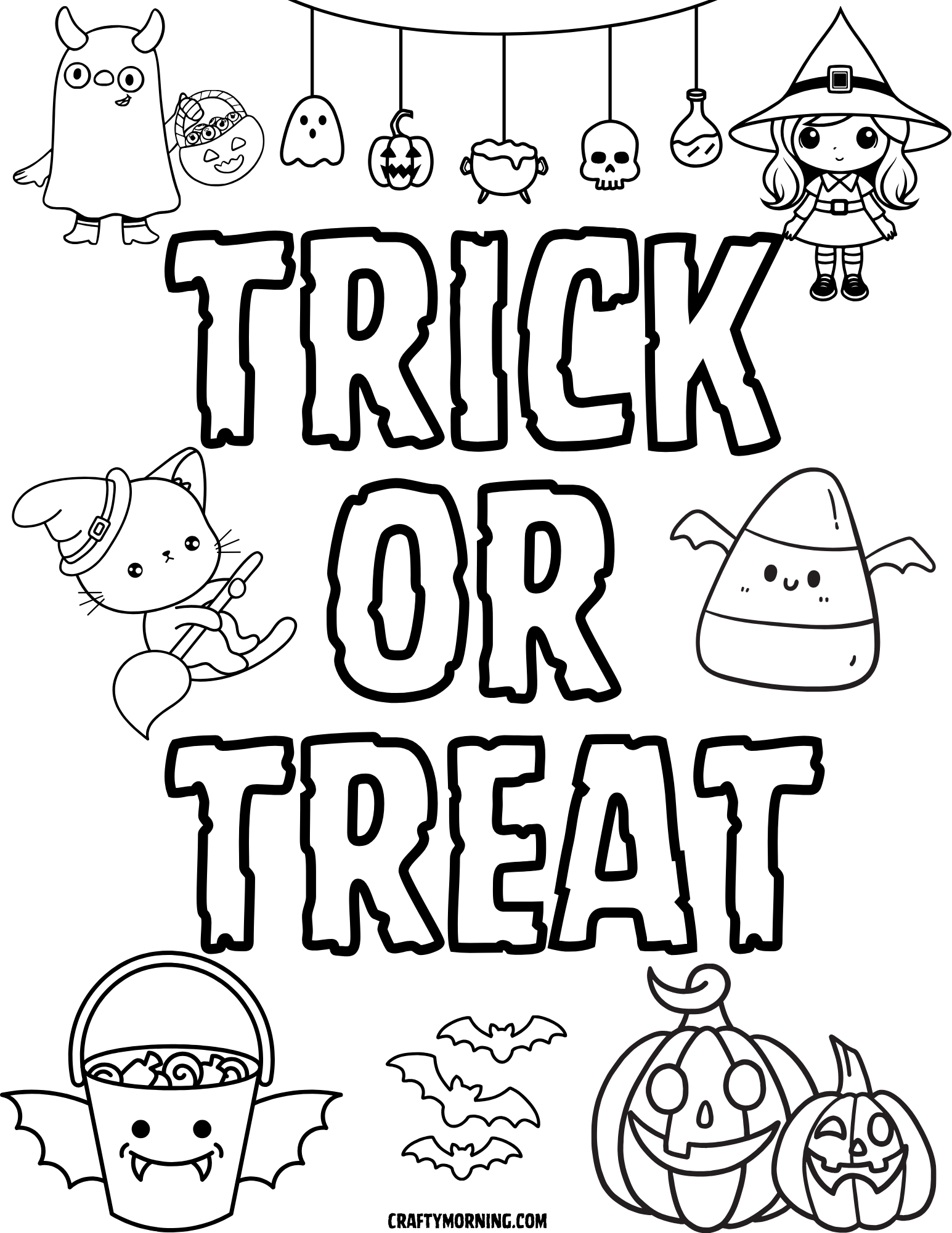 cute coloring pages for halloween