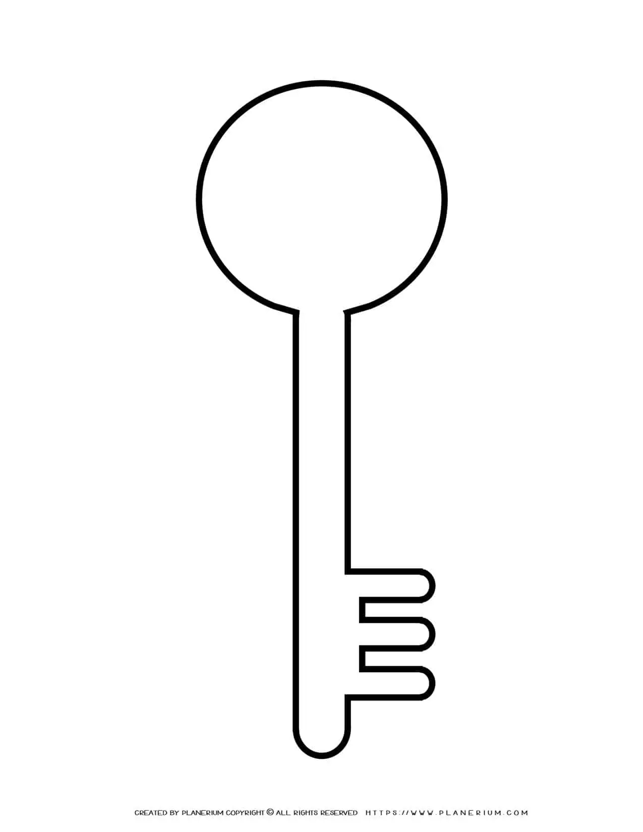 key template printable