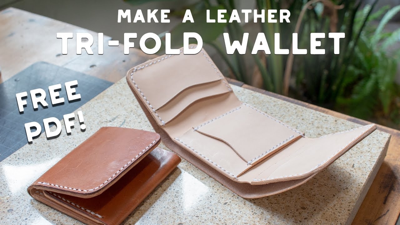 Free Leather Trifold Wallet Pattern Printable PDF Template MAKESUPPLY