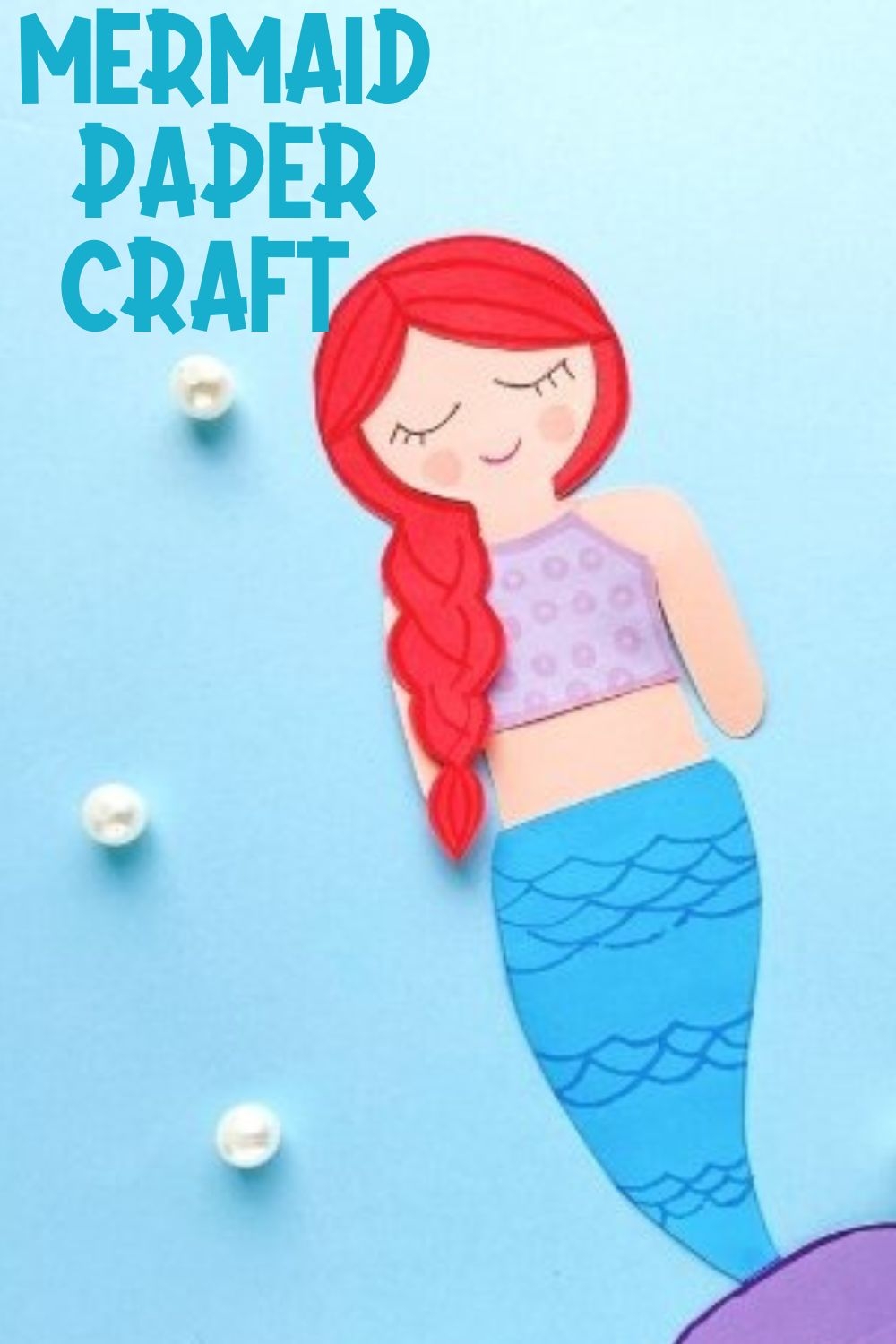 mermaid template printable