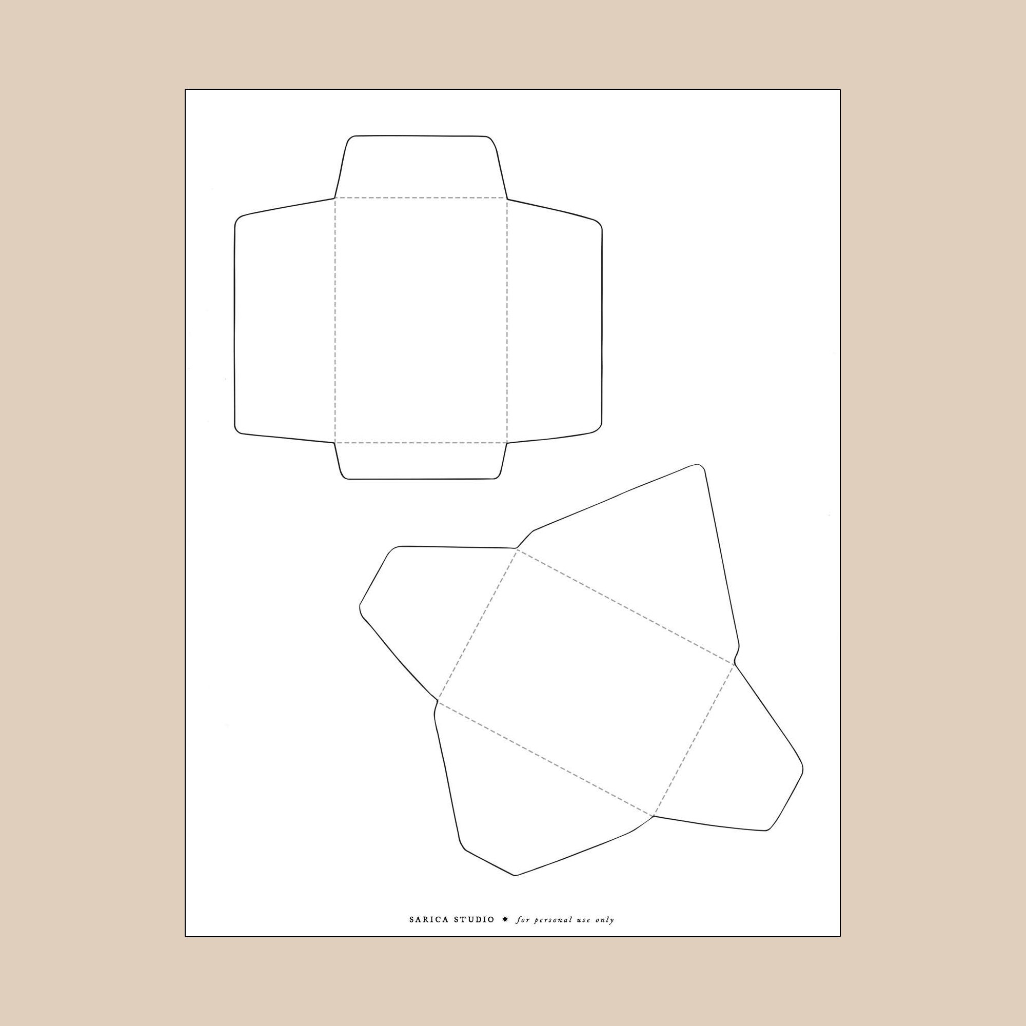 Free Mini Envelope Template Printable Sarica Studio