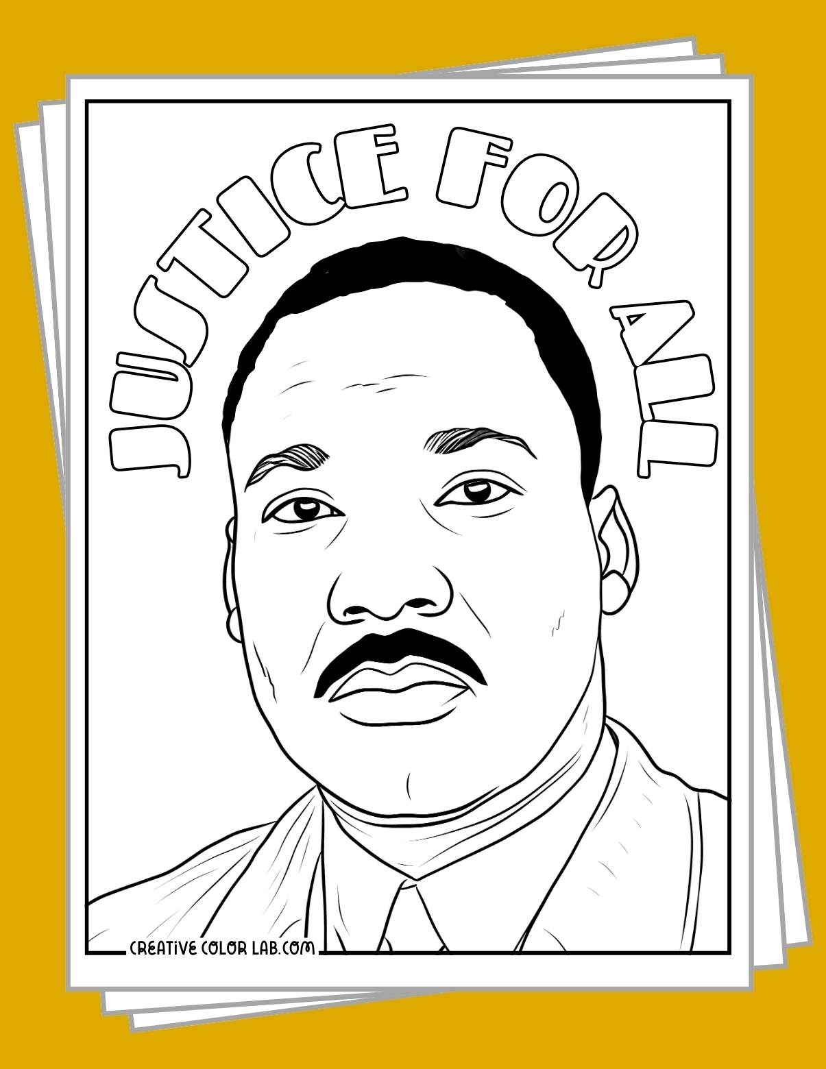 martin luther king coloring page