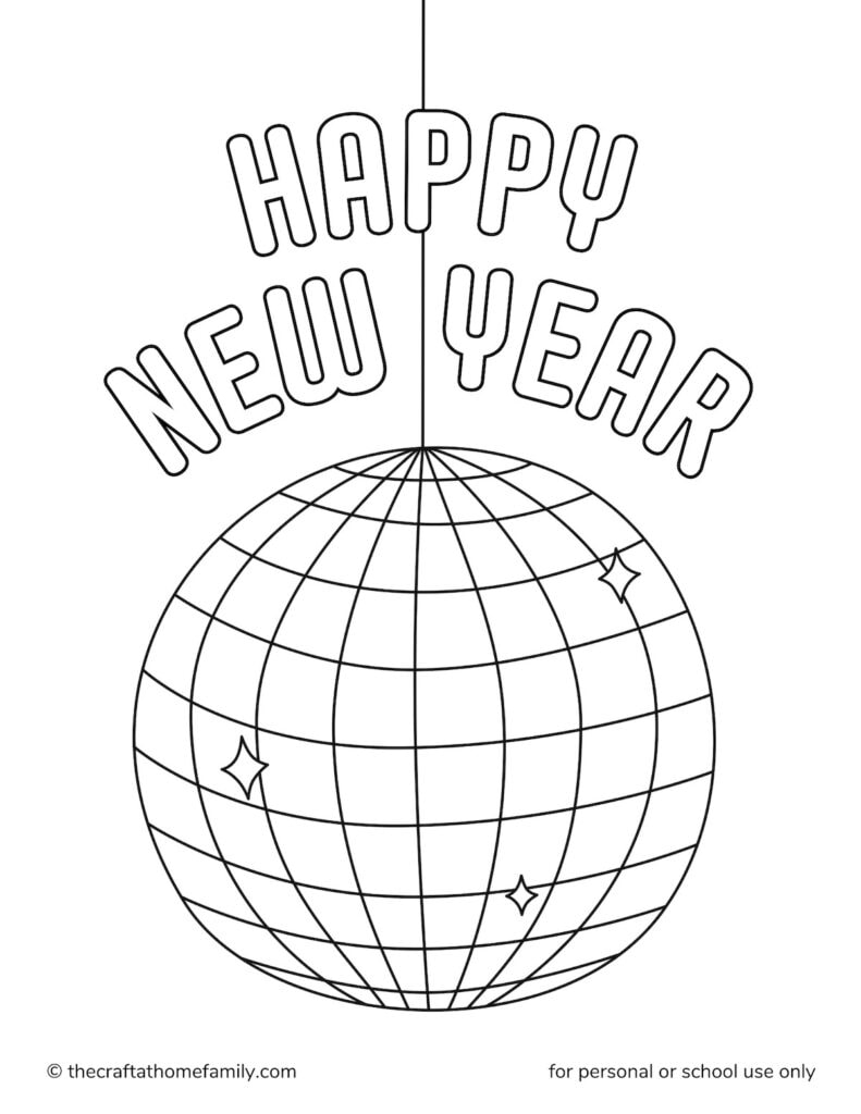 coloring pages for new years