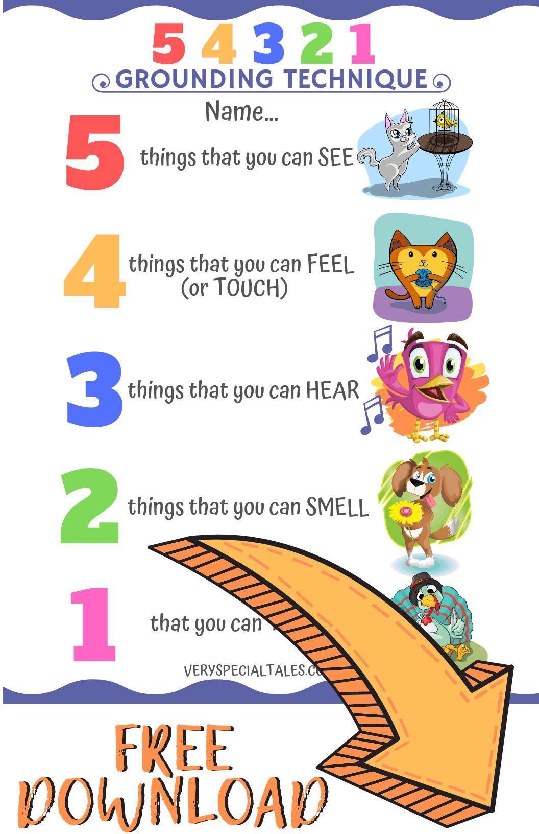 printable 5 senses grounding pdf