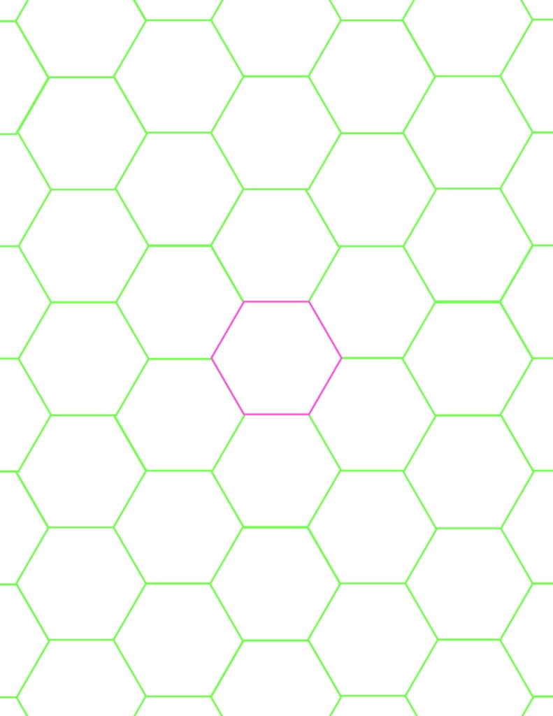 free printable hexagon template pdf