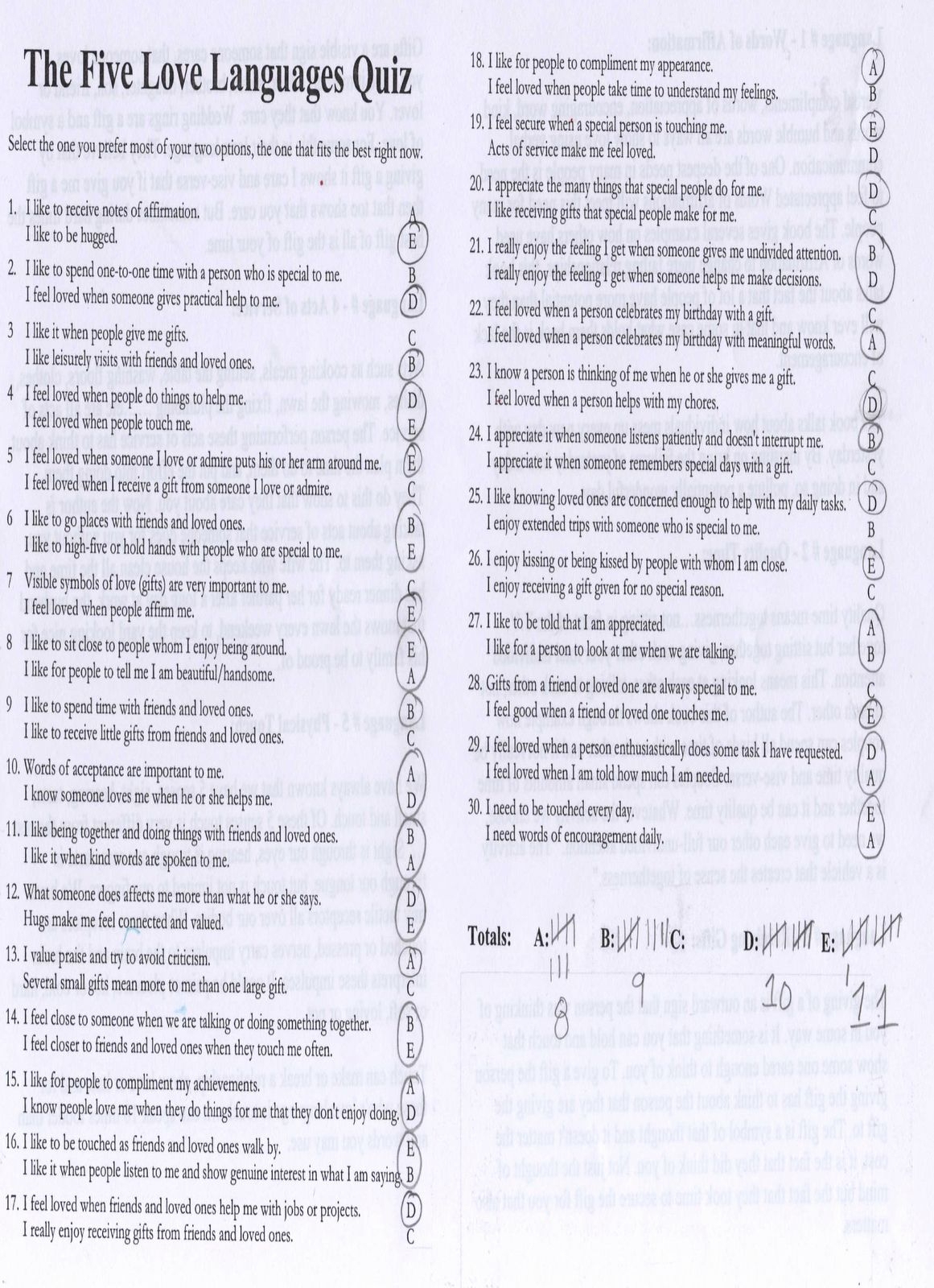 printable 5 love languages quiz pdf