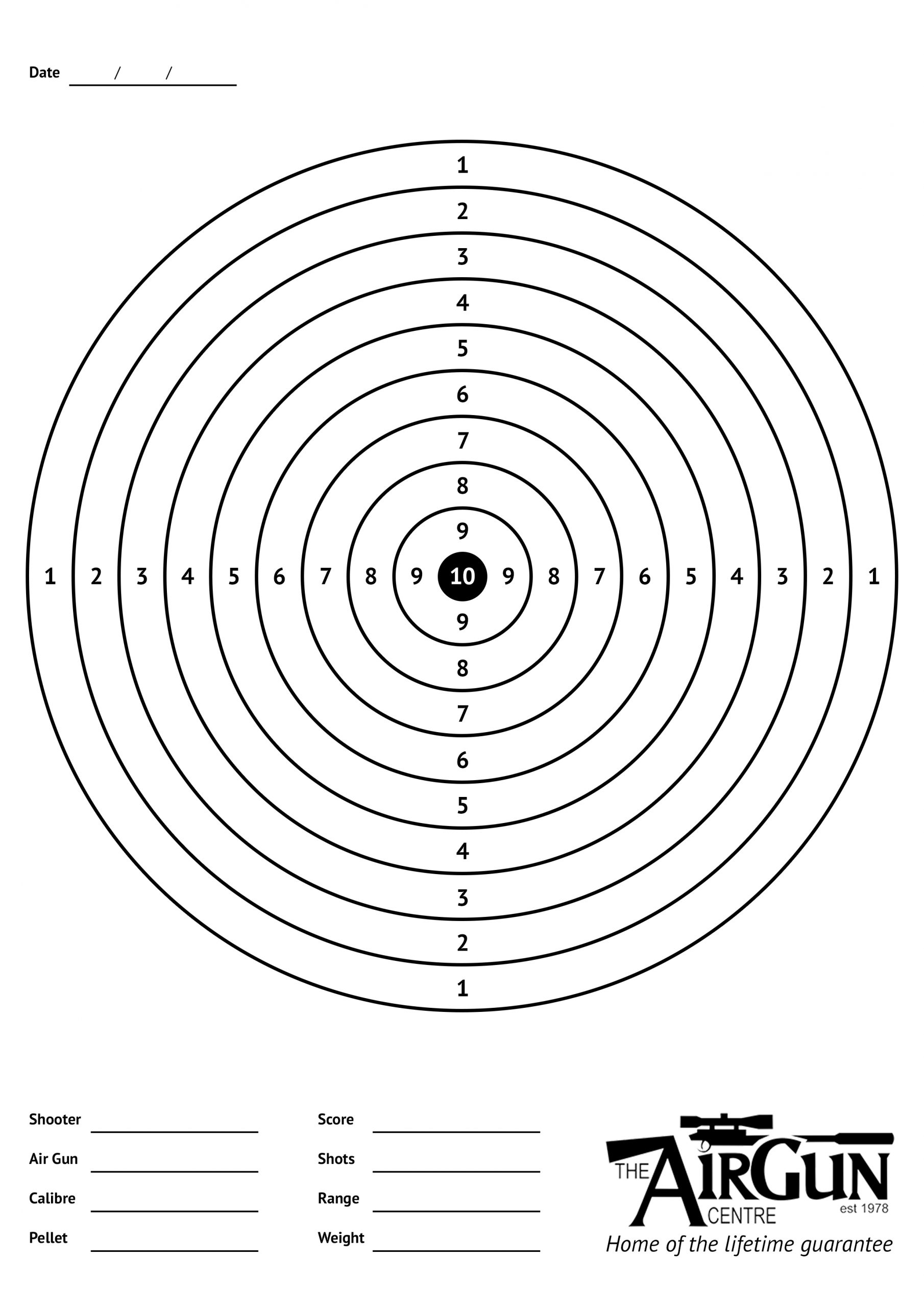 printable shooting targets