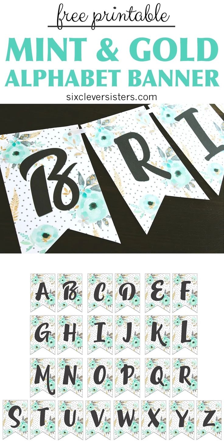 free printable banner letters pdf