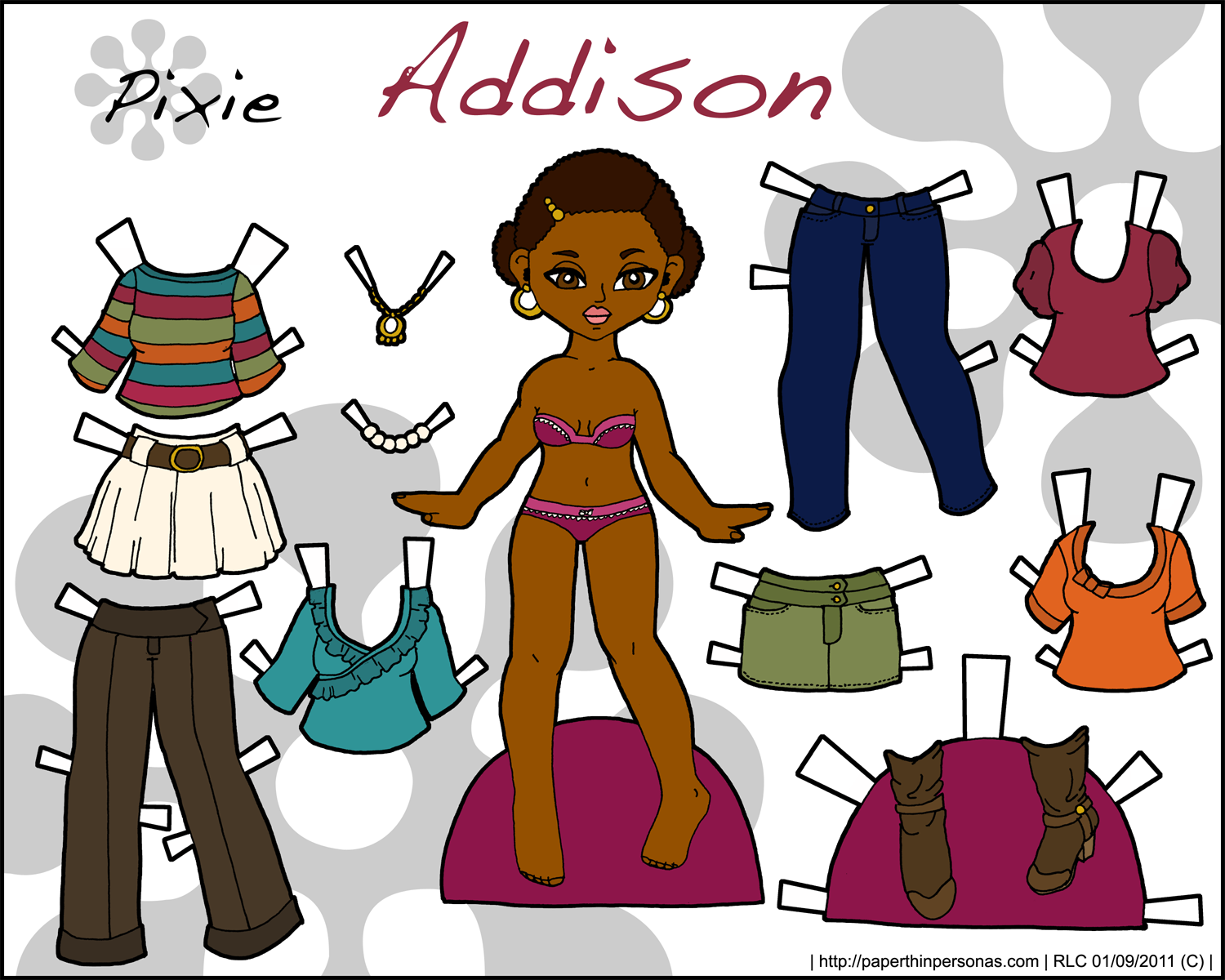 Free Printable American Girl Paper Dolls Printable Printable African American Paper Dolls African American Paper