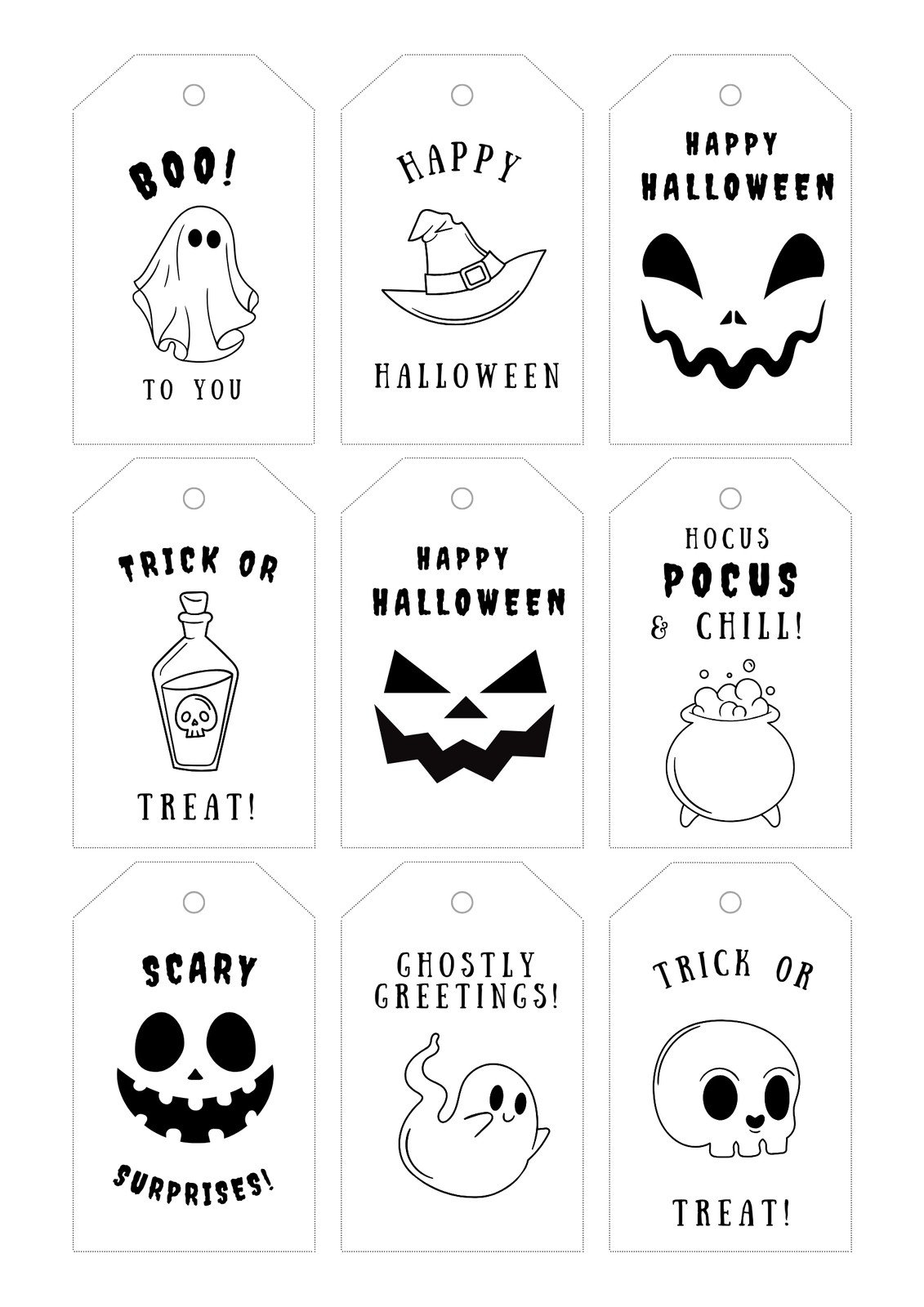 free printable halloween templates