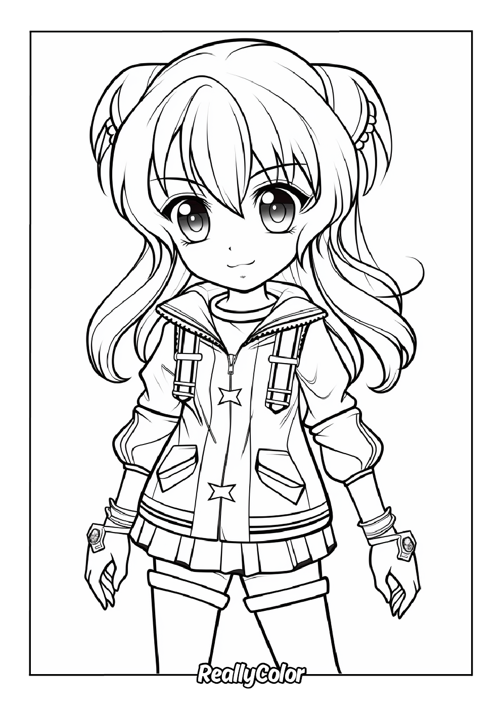printable anime coloring sheets