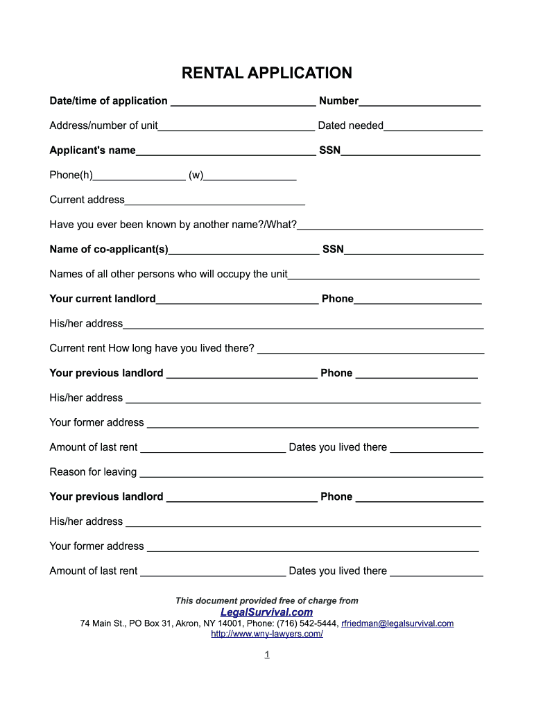 pdf printable basic rental agreement fillable