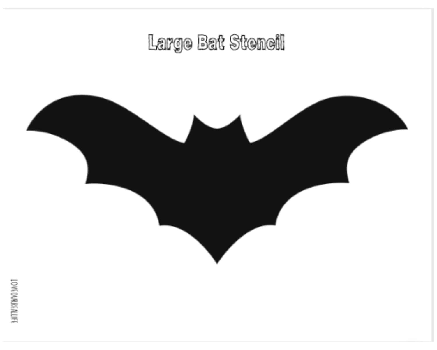 bat template printable
