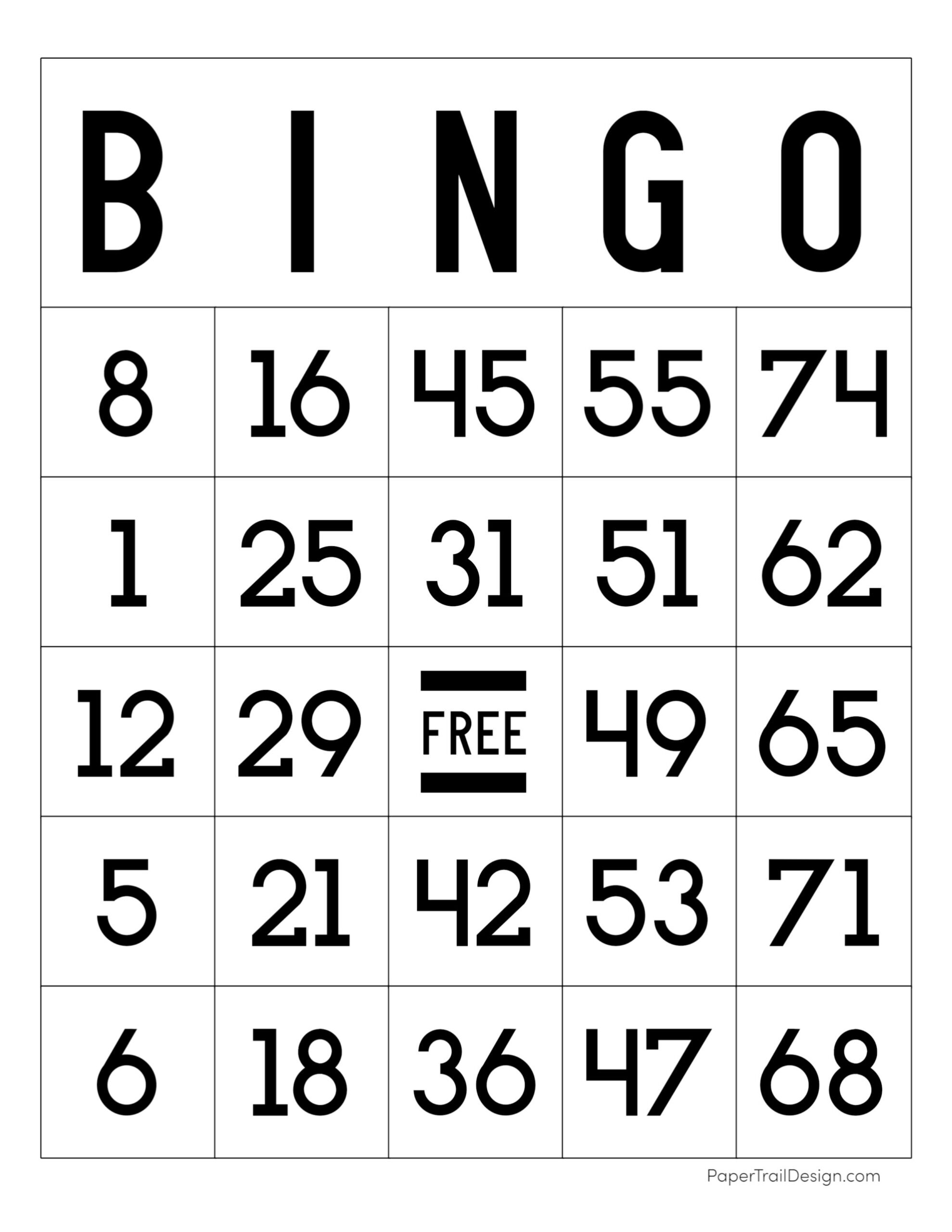 printable bingo cards pdf