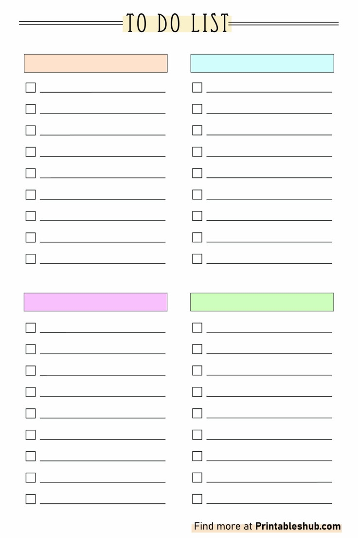 free printable to do list pdf
