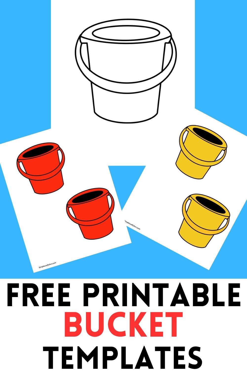 bucket printable template