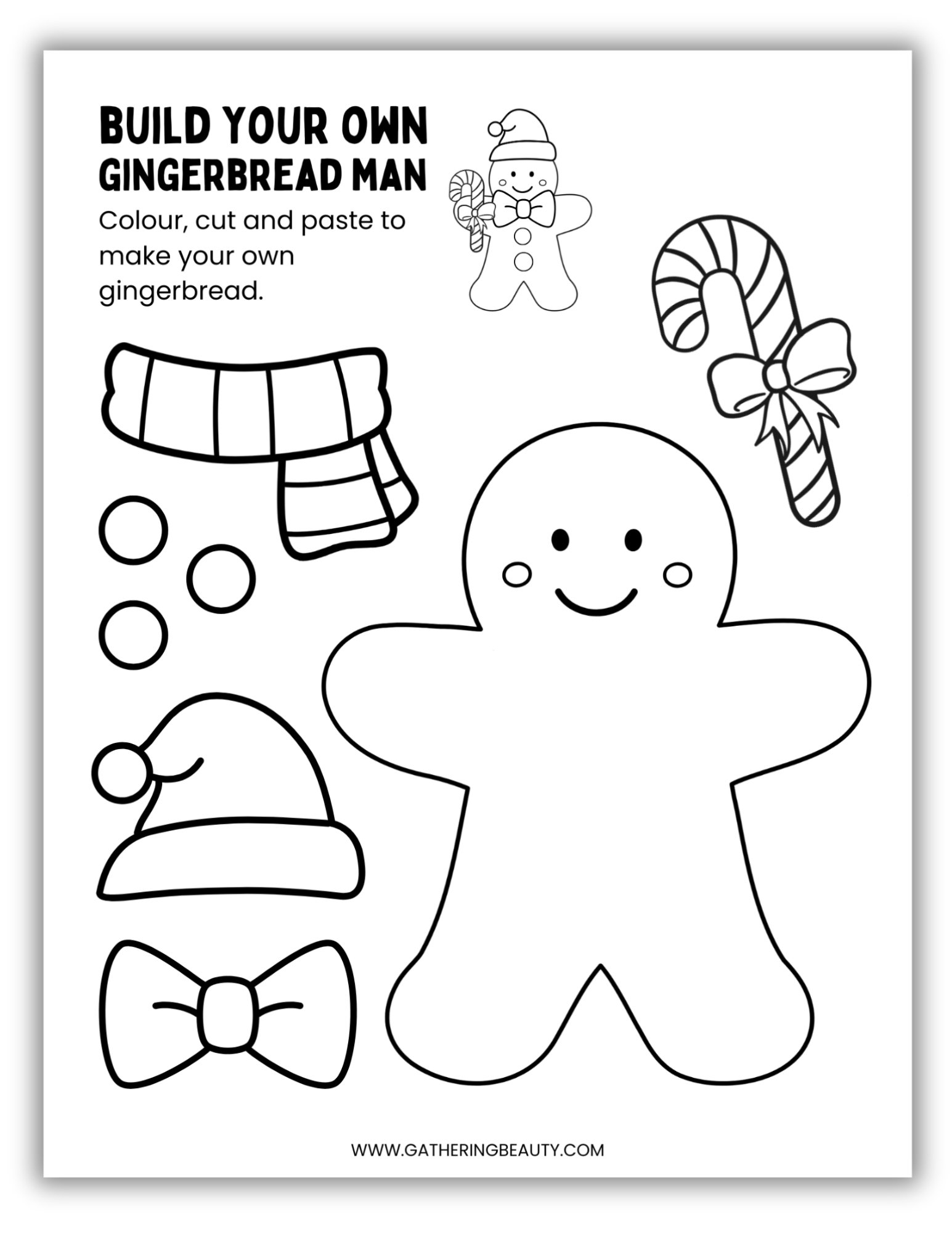 printable gingerbread man template