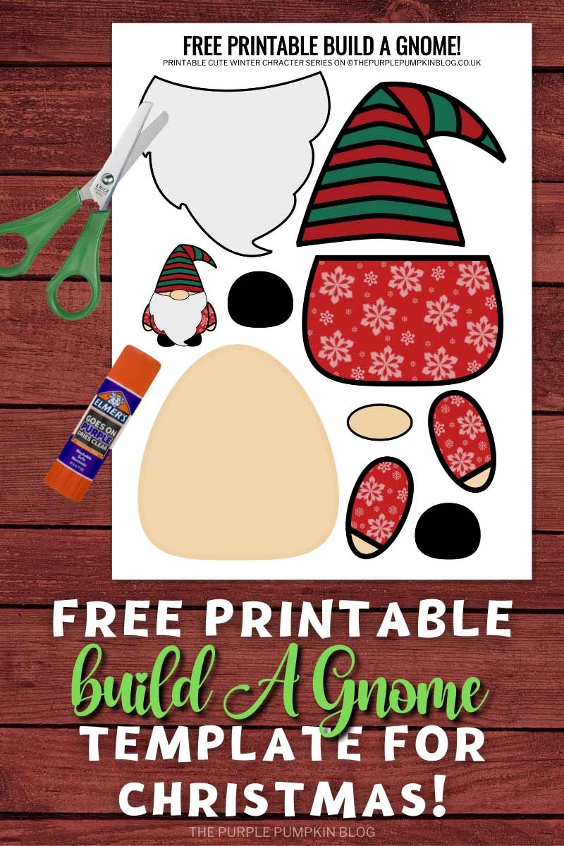 Free Printable Build A Gonk Build A Gnome Paper Template
