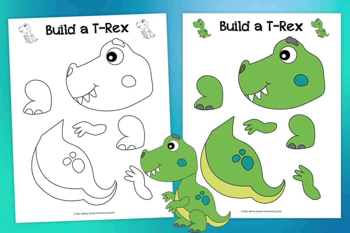 dinosaur template printable