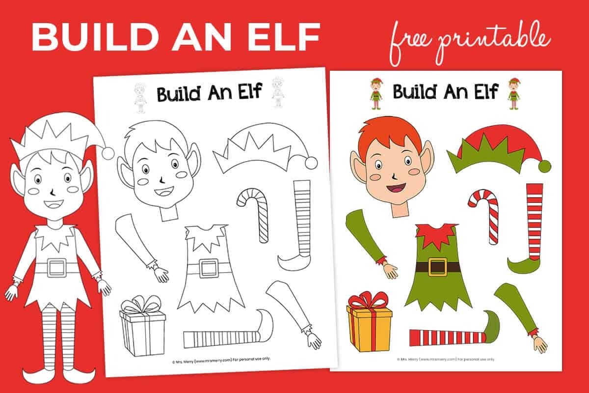 elf template printable pdf