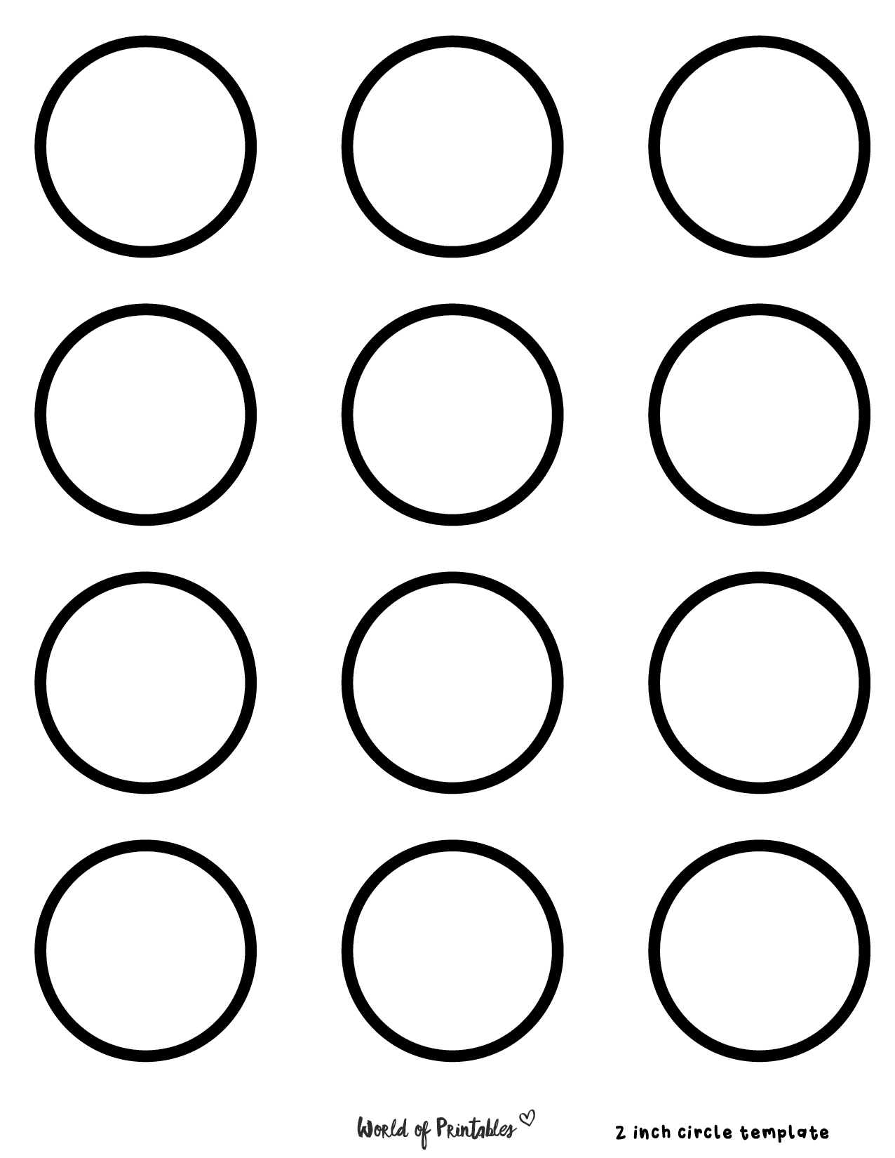 circle printable template