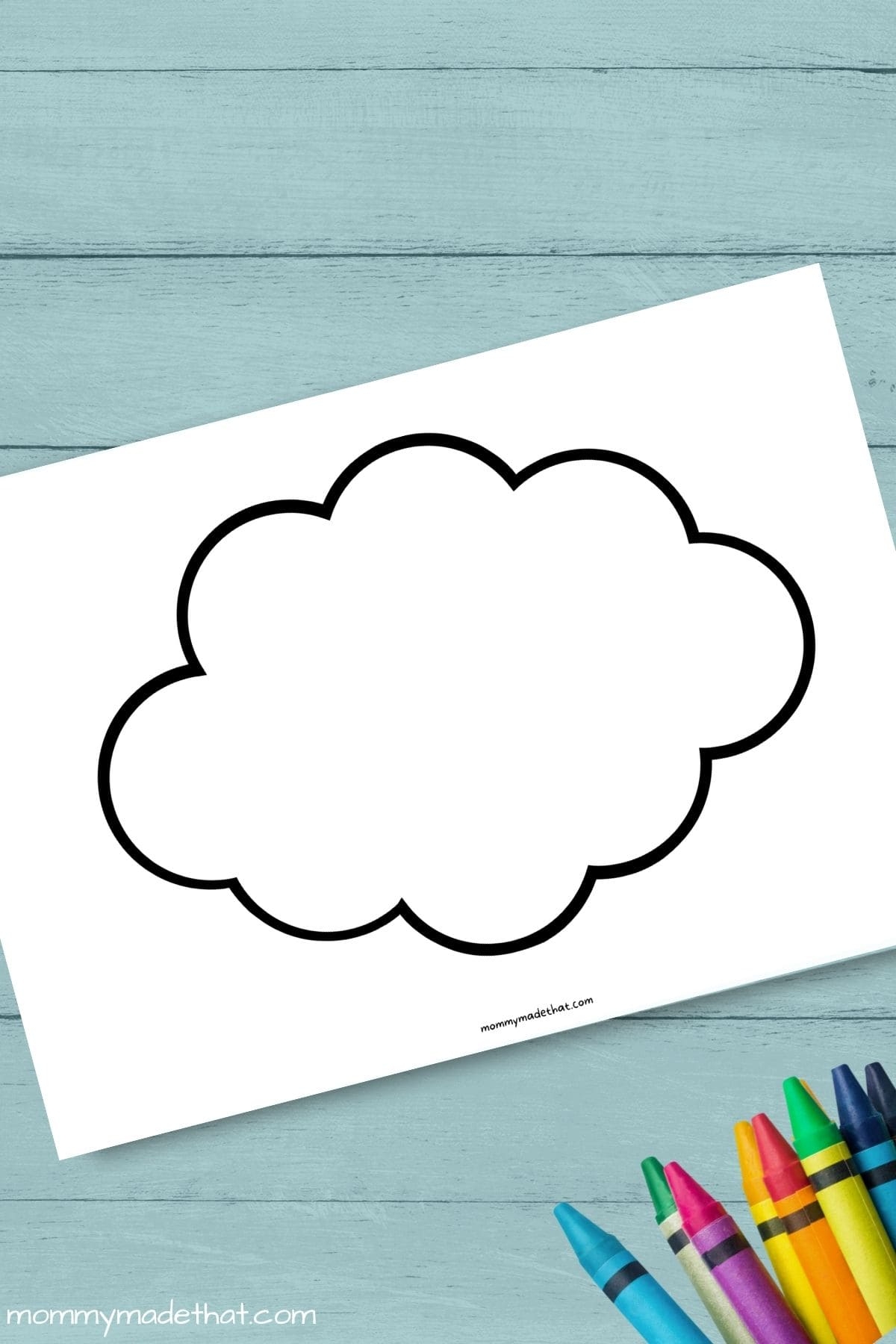 cloud printable template