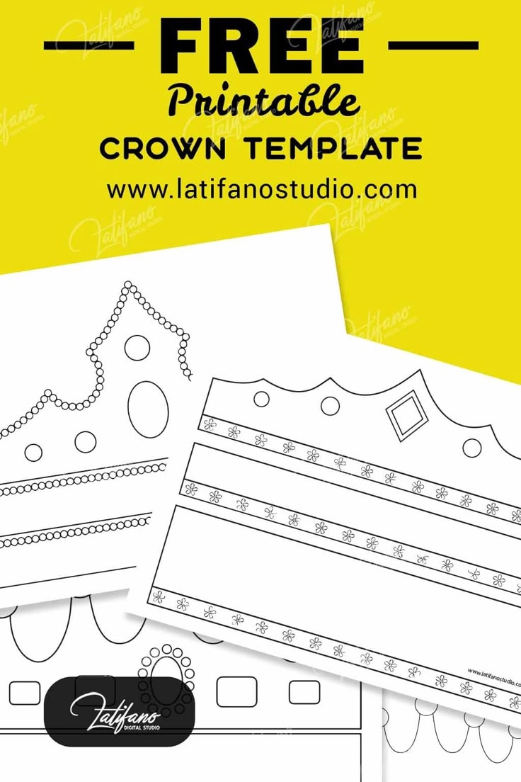 Free Printable Crown Template Pdf Crown To Print
