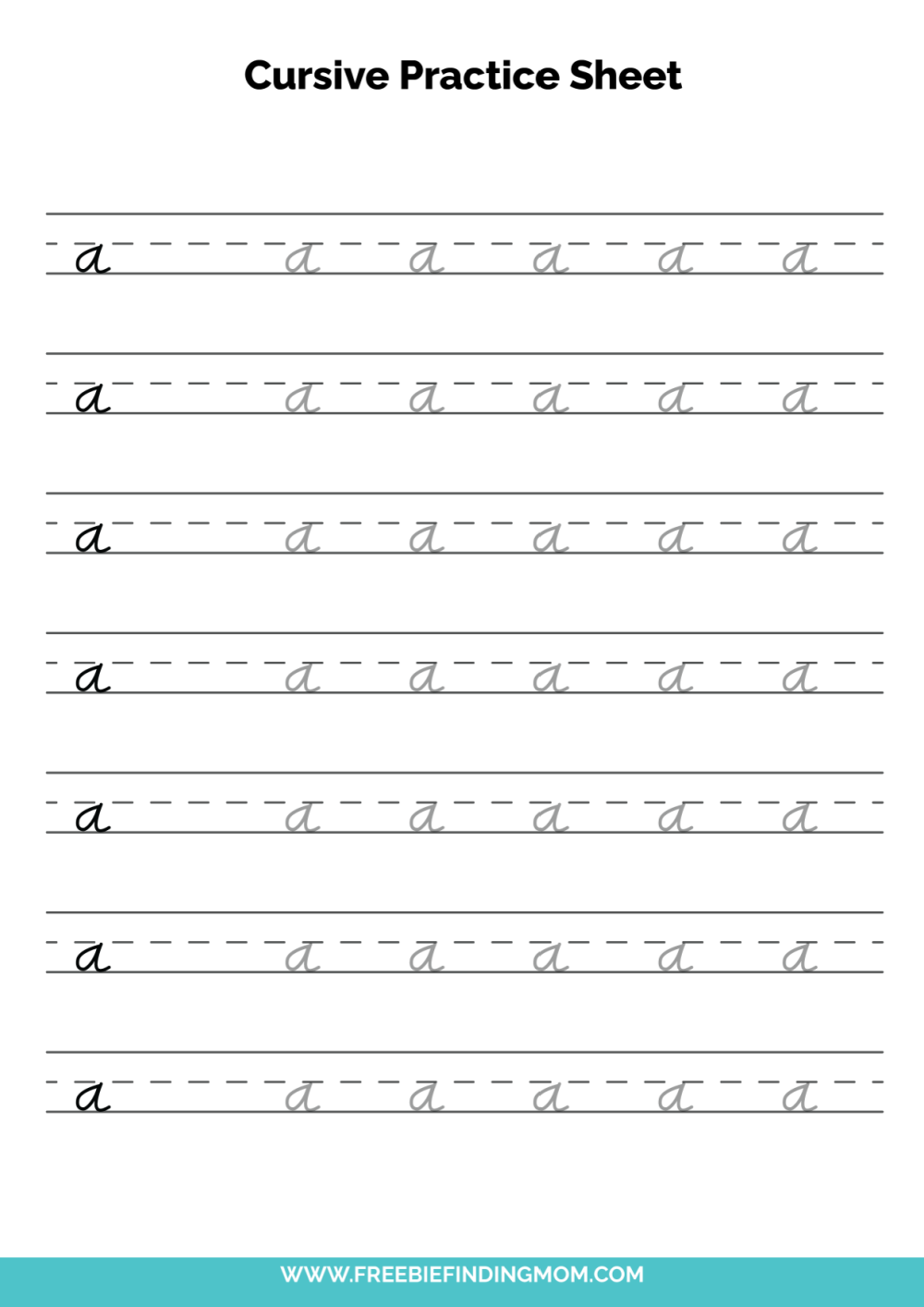 cursive alphabet printable pdf